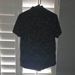 Stylish Black Patterned Men's Shirt